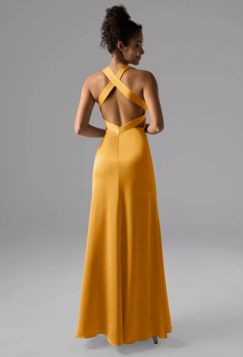 AW Erika Mango  Cocktail Wedding Guest Dresses